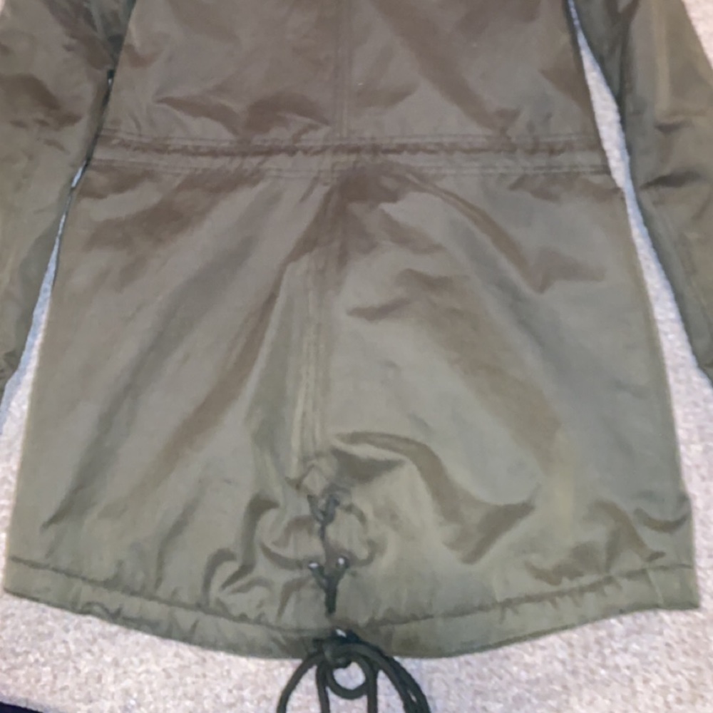 Hollister Olive Green fur winter coat - Picture 3 of 3